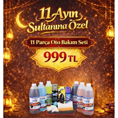 11 Ayın Sultanına Özel , 11 Parça Oto Bakım Seti