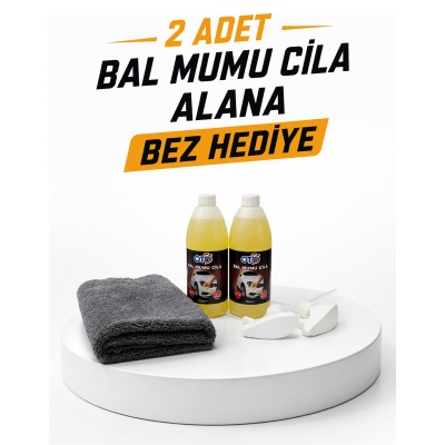 2 Adet Bal Mumu Cila 720 ML + Mikrofiber Bez Hediye