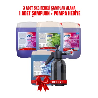 3 Alana 1 Bedava + Basınçlı Köpük Atar Pompa Hediye