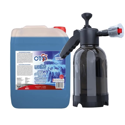 5 LT Extra Cilalı Mavi Otomobil Şampuanı , 2 Litre Basınçlı Köpük Atar Pompa