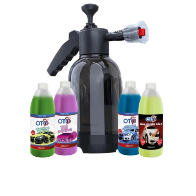 Extra Cilalı , Mavi , Yeşil , Pembe Köpük Yanında Mumlu Cila ve 2 Litrelik Basınçlı Pompa