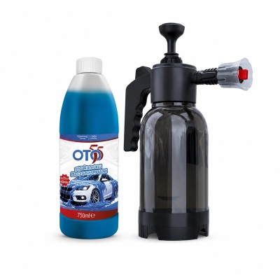 Extra Polishing Neon Blue Shampoo + 2 Liter Pressurized Foam Dispenser Pump
