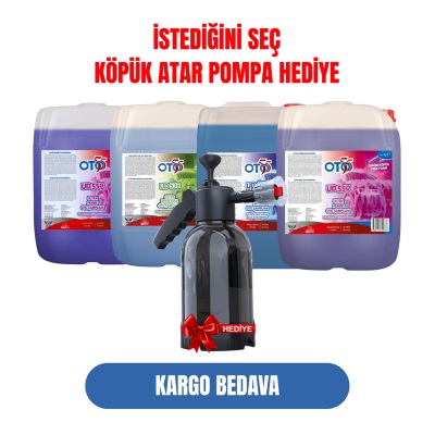 İstediğin 5KG Renkli Şampuanı Seç + Köpük Atar Pompa Hediye