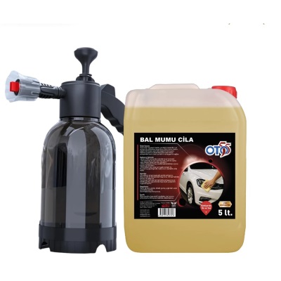 Mumlu Cila Carnabau Wax Katkılı - Türkiye de İlk ve Tek- Köpük Yapıcı Basınçlı Pompa 2 Litre 5 KG