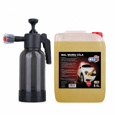 Mumlu Cila Carnabau Wax Katkılı - Türkiye de İlk ve Tek- Köpük Yapıcı Basınçlı Pompa 2 Litre 5 KG 5 KG